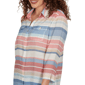 Womens Alfred Dunner Camden Market Stripe Button Front Blouse - image 5