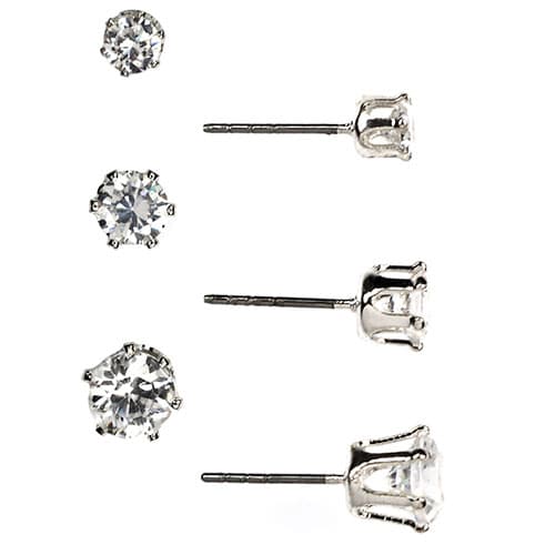 Anne Klein 3pr. Crystal Stud Earrings Set