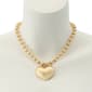 Steve Madden Fluted Heart Pendant Necklace - image 4
