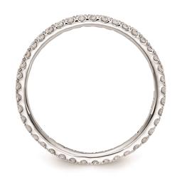 Pure Fire 14kt. White Gold Lab Grown Diamond Eternity Band