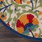 Nourison Aloha Bloom Vines Transitional Indoor/Outdoor Round Rug - image 3