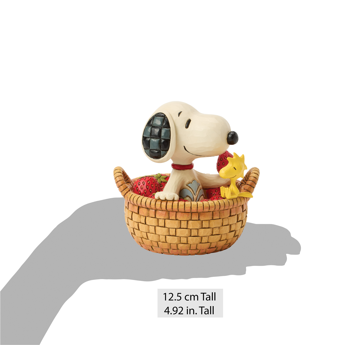 Jim Shore Peanuts™ Snoopy in Strawberry Basket Figurine