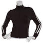 Juniors Love Tree Side Stripe Performance Mock Neck Zip Up Jacket - image 1