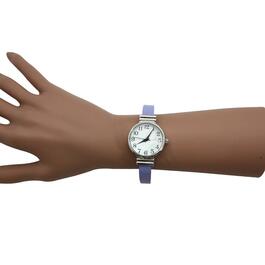 Womens Olivia Pratt&#8482; Solid Shiny Colors Bangle Watch - A917532