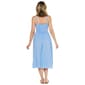 Womens Absolutely Famous Strappy Dot Ruched Waist Midi Dress - image 3
