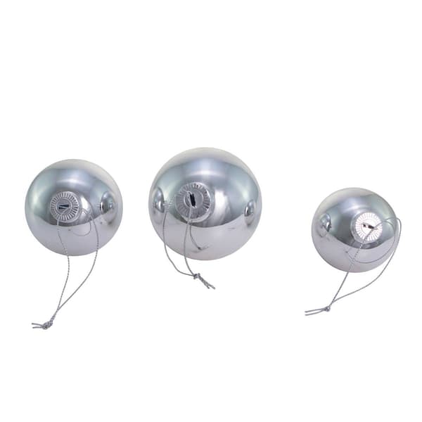 Kurt S. Adler 20pc. Shiny Silver Glass Ball Ornaments