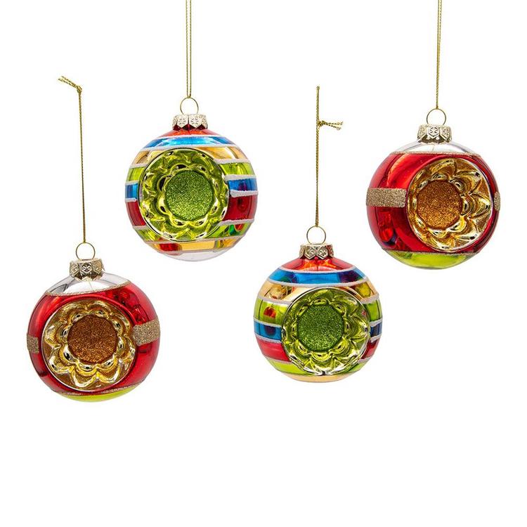 Kurt Adler 4pc. Early Years Glass Ornaments Set