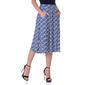 Womens 24/7 Comfort Apparel Geometric A-Line Midi Skirt - image 2