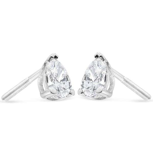 Haus of Brilliance 1ctw. Lab Grown Diamond Pear Stud Earrings