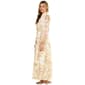 Womens MSK Long Sleeve Print Yoryu Tier Maxi - image 3