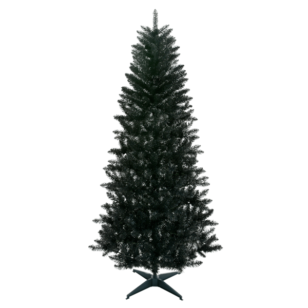 Puleo International 7ft. Black Carson Pine Christmas Tree - image 