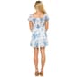 Juniors Emerald Sundae Puff Sleeve Floral Smock A-Line Dress - image 2