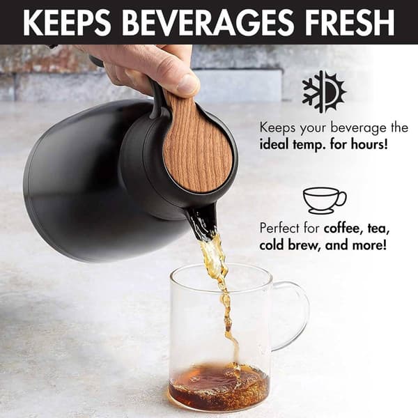 Bryant 1.5-Liter Matte Black Thermal Carafe