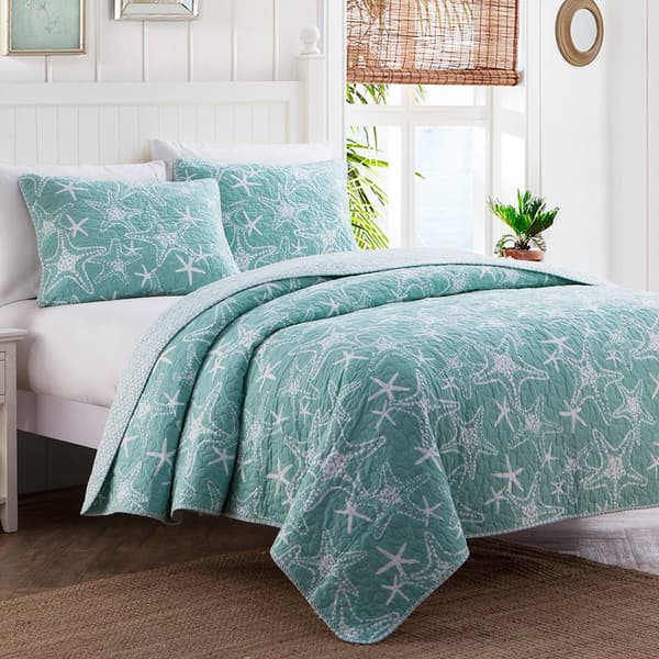 Starfish 3pc. Cotton Quilt Set - image 