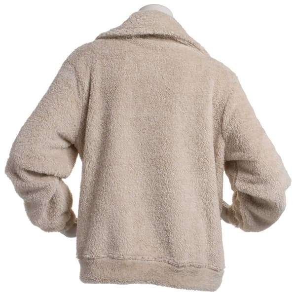Womens Como Blu Solid Half Zip Sherpa Pullover Fleece