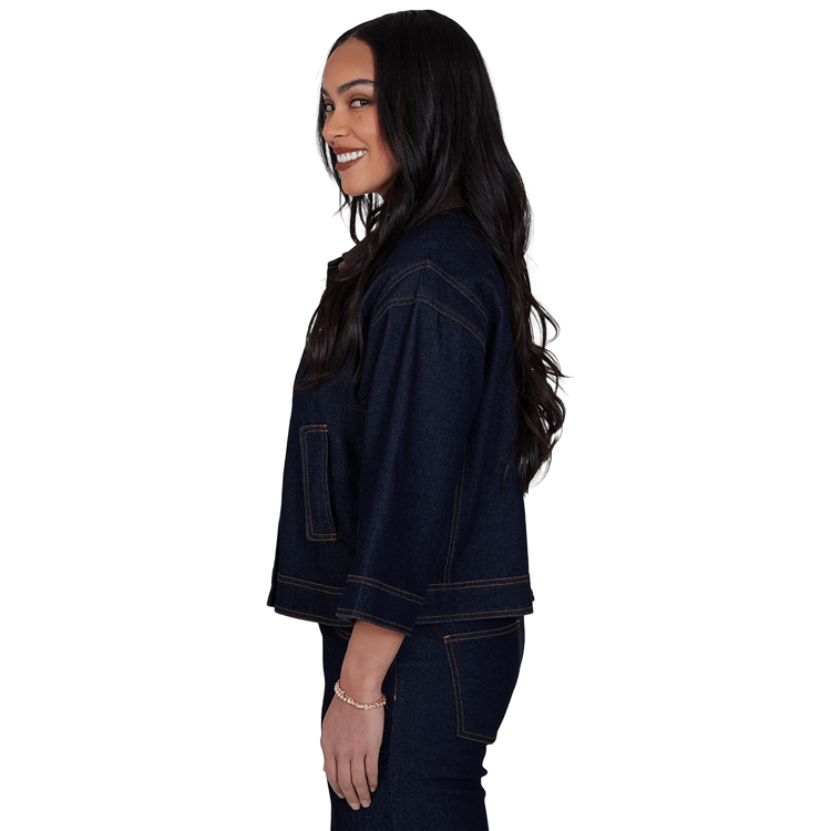 Petite Ruby Rd. English Countryside Denim Jacket