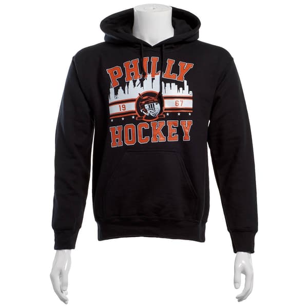 Mens Tailgate Phladelphia Hockey Skyline Philly Hoodie