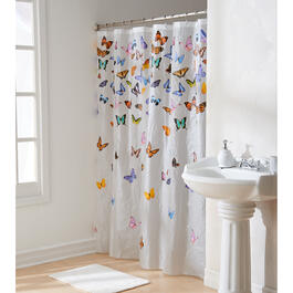 Maytex Flutterby PEVA Shower Curtain