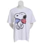 Juniors Plus Freeze Snoopy Americana Graphic Tee - image 1