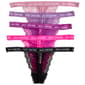 Juniors Juicy Couture 5pk. Lace & Mesh Thong JC3603-5PKJ - image 2