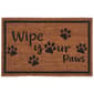 Wipe Your Paws PVC Backed Natural Coir Mat - image 1