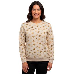 Petite Hasting & Smith Sunflower Fleece Sweatshirt