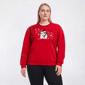 Plus Size Top Stitch by Morning Sun Snowmen Fleece Sweatshirt - image 1