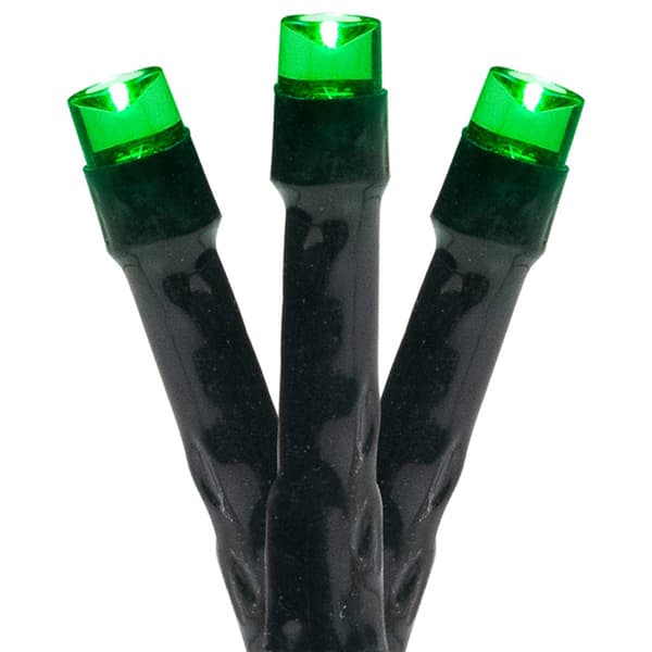 Northlight Seasonal 20ct. Black Wire Green LED Christmas Lights - image 