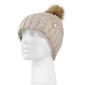 Womens Heat Holders(R) Marseille Rib with Pom Pom Hat - Beige - image 1