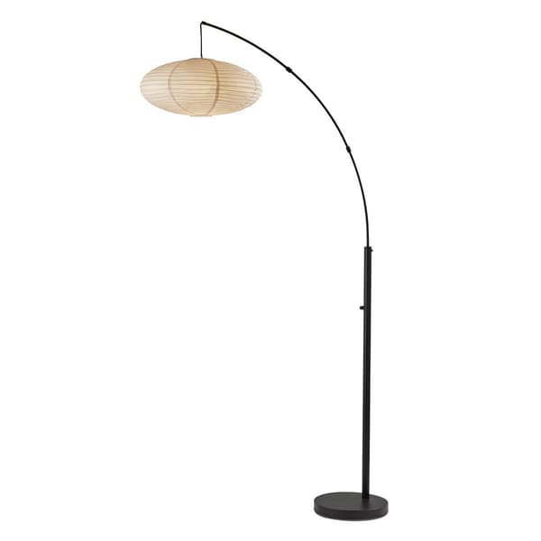 Adesso Corinne Black Arc Floor Lamp - image 