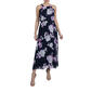 Womens Robbie Bee Sleeveless Puff Pattern Halter Maxi Dress - image 1