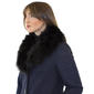 Womens Nine West Plaid Faux Wool Coat With Faux Fur Collar - image 4