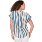 Petite Skye’s the Limit Summer Spice Striped Cap Sleeve Stripe B - image 2