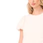 Womens Cece Short Bubble Sleeve Textured Knit Blouse - image 4