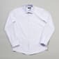 Mens Versa Slim Fit Dress Shirt - White & Black Geometric Print - image 1