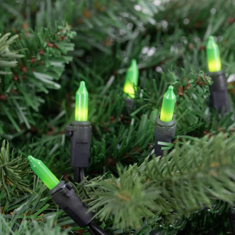 Northlight Seasonal 25ft. Opaque Green Mini Christmas Lights