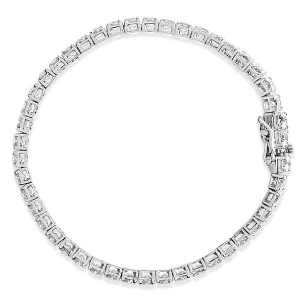 Haus of Brilliance White Gold 1ct. Lab Grown Diamond Bracelet