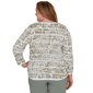 Plus Size Alfred Dunner Provence Paisley Stripe Sweater - image 2
