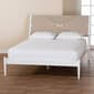 Baxton Studio Louetta Coastal White Queen Size Platform Bed - image 6