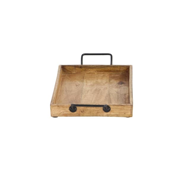 9th & Pike&#174; Small Natural Wooden Trays - Set of 3