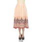 Womens White Mark Pleated Skirt with Border Prints - image 8