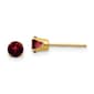 Gemstone Classics&#40;tm&#41; Yellow Gold 4mm. Garnet Stud Earrings - image 1