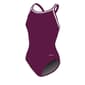 Womens Dolfin&#40;R&#41; Team Solid DBX Back One Piece Swimsuit - Maroon - image 1
