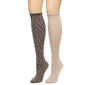 Womens Cuddl Duds&#174; 2pk. Space Dye Knee High Socks - image 3