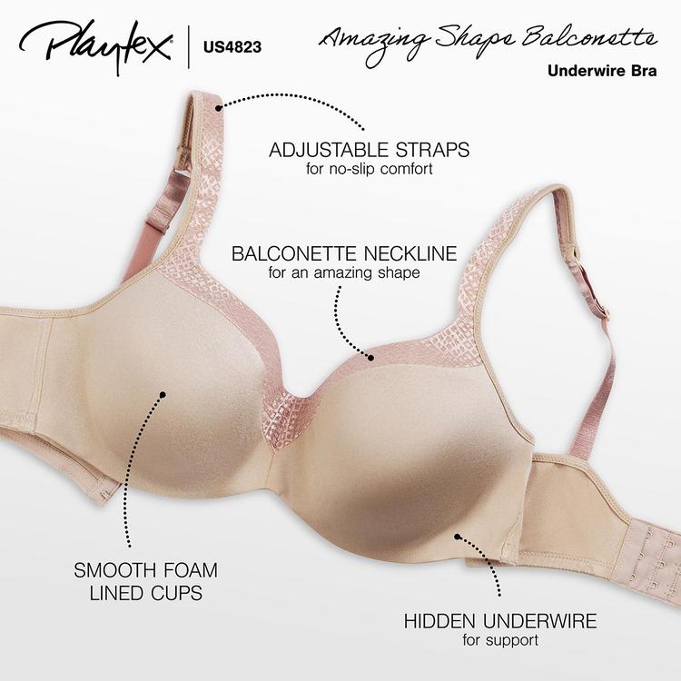 Womens Playtex Secrets Body Revelation Underwire Bra 4823