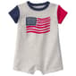 Baby Unisex (3-24M) Carter''s(R) Color Block American Flag Romper - image 1