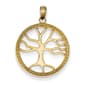 Gold Classics(tm) Tree of Life in Round Frame Pendant - image 1