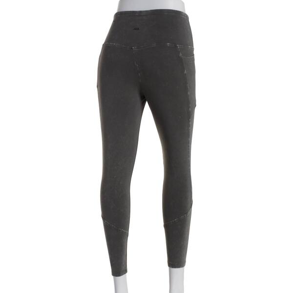Womens Andrew Marc Sport 7/8 High Rise Mineral Wash Leggings