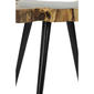 9th & Pike® Black Brown Rosewood/Metal Contemporary Accent Table - image 6