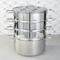 BergHOFF Helix 5pc. Stainless Steel Steamer Set w/ Glass Lids - image 2